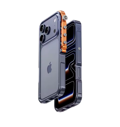 PHAEVOX™ FrameShield Metal — Aluminum Alloy Border iPhone Case