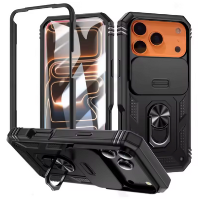 PHAEVOX™ SlideGuard Pro — 3-in-1 iPhone 17 Case