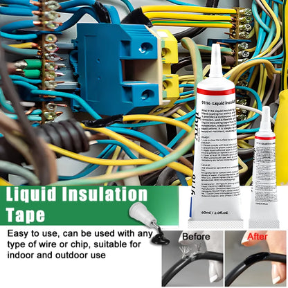 PHAEVOX™ SealCoat — Liquid Electrical Tape & Rubber Insulating Sealant | Waterproof, UV Resistant | 15ml & 60ml