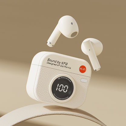PHAEVOX™ Q86 Retro Earphones — Art Digital Display Wireless In-Ear
