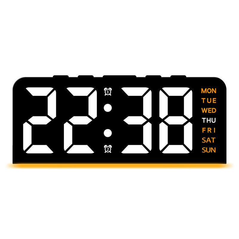 PHAEVOX™ GlowClock — LED Digital Alarm Clock | Dual-Mode, Ambient Night Light, Ultra-Clear Display