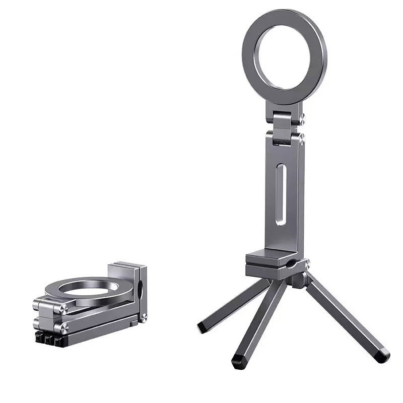 PHAEVOX™ Clip-On Magnetic Phone Holder — Rotating, Foldable, Travel-Ready