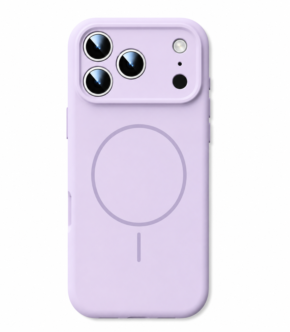 PHAEVOX™ Frosted Magnetic Liquid Silicone Case — MagSafe-Ready Soft Cover for iPhone 17