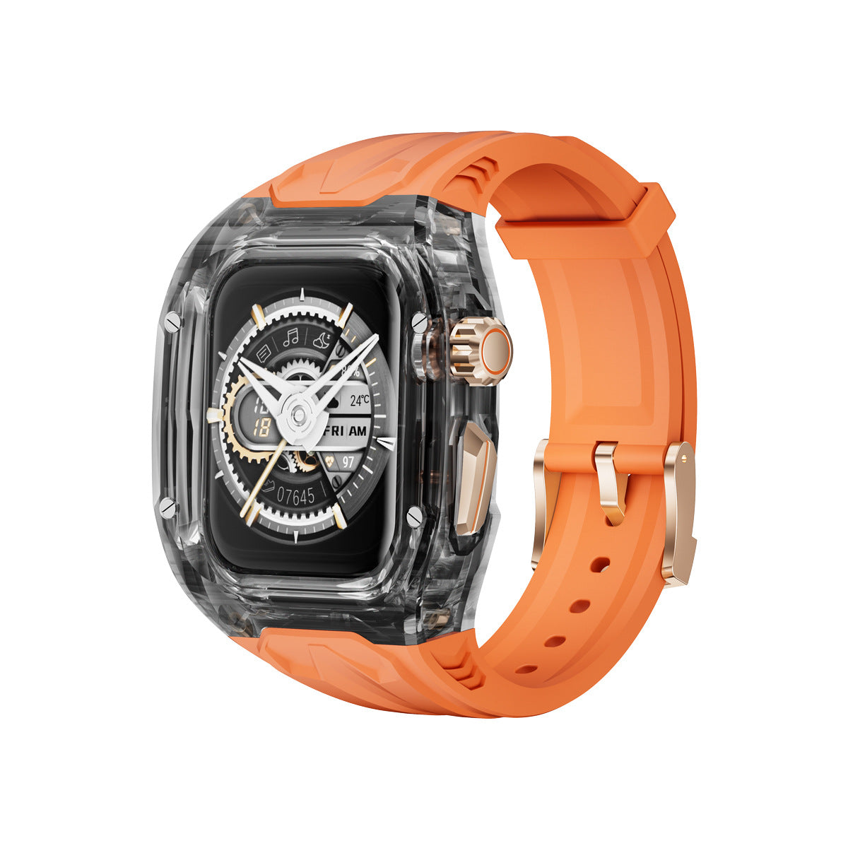 PHAEVOX™ RuggedSport Watch Case & Band — Transparent Apple Watch Case