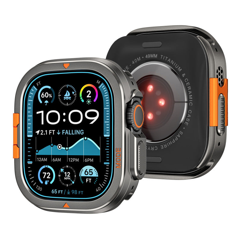 PHAEVOX™ UltraShield Pro — Metal Shockproof Apple Watch Case | Ultra 2 Style