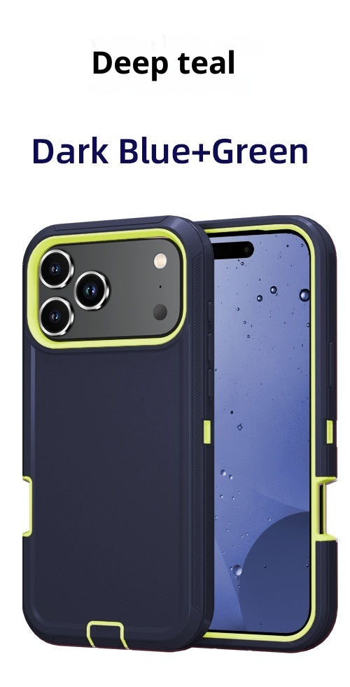 PHAEVOX™ StandGuard Case — Dual-Layer Shockproof iPhone Case with Built-In Kickstand | iPhone 17 Series | 20 Colors