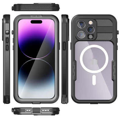 PHAEVOX™ Waterproof MagSafe Case — IP68 Clear iPhone Protection for Any Condition