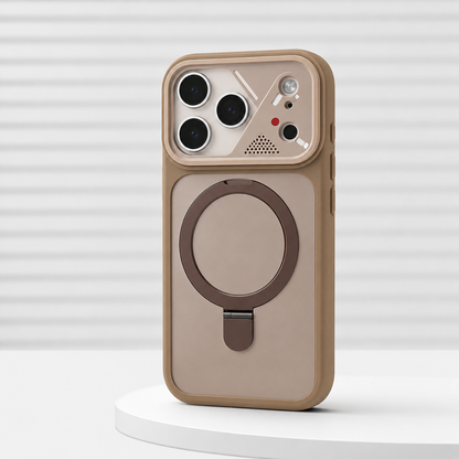 PHAEVOX™ LensGuard Pro — Transforming iPhone Case with Magnetic Stand