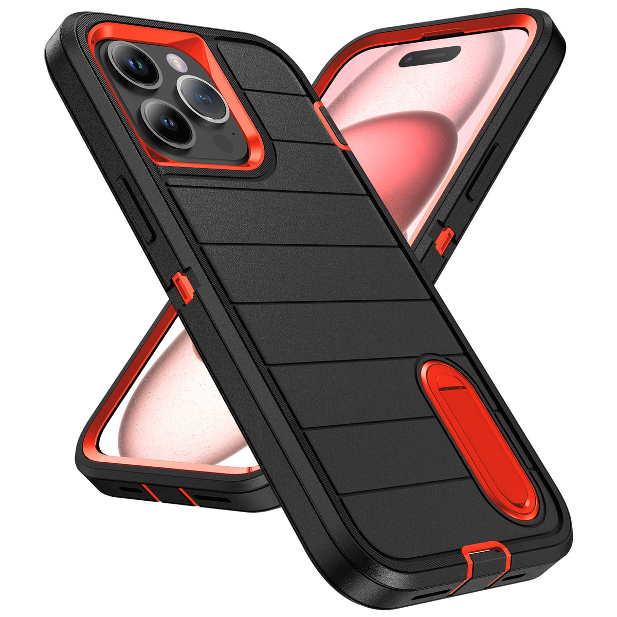 PHAEVOX™ ArmorStand Case — Shockproof iPhone Case with Built-In Kickstand | iPhone 11–16 Series | 4 Colors