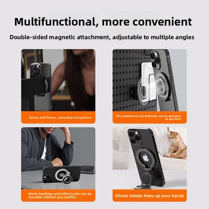 PHAEVOX™ Magnetic Phone Ring Holder & Stand — Metal | MagSafe-Compatible