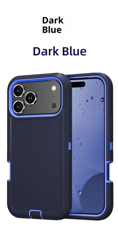 PHAEVOX™ StandGuard Case — Dual-Layer Shockproof iPhone Case with Built-In Kickstand | iPhone 17 Series | 20 Colors