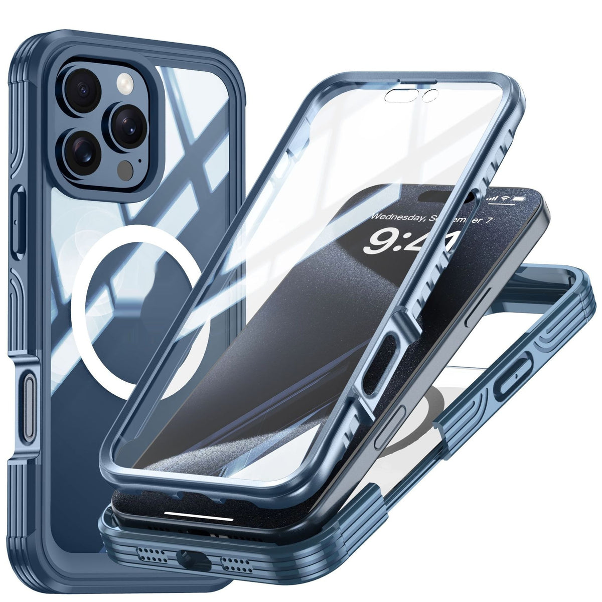 PHAEVOX™ MagClear Case — Clear MagSafe iPhone Case with Shockproof Hybrid Protection | iPhone 16 Series