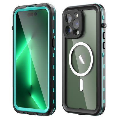 PHAEVOX™ Waterproof MagSafe Case — IP68 Clear iPhone Protection for Any Condition