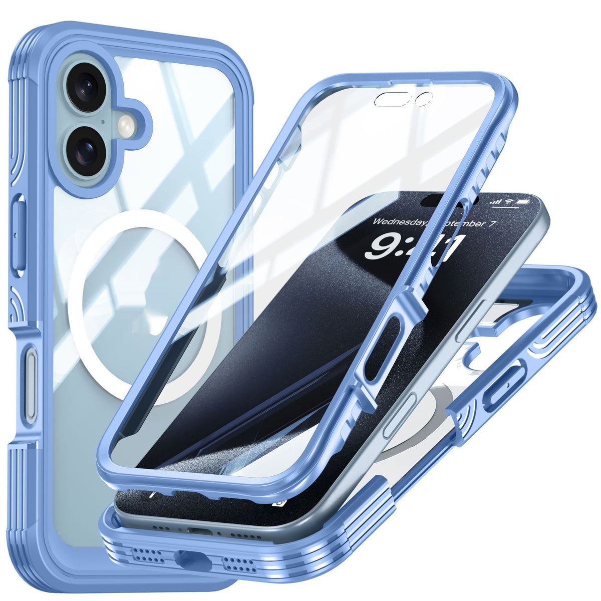 PHAEVOX™ MagClear Case — Clear MagSafe iPhone Case with Shockproof Hybrid Protection | iPhone 16 Series