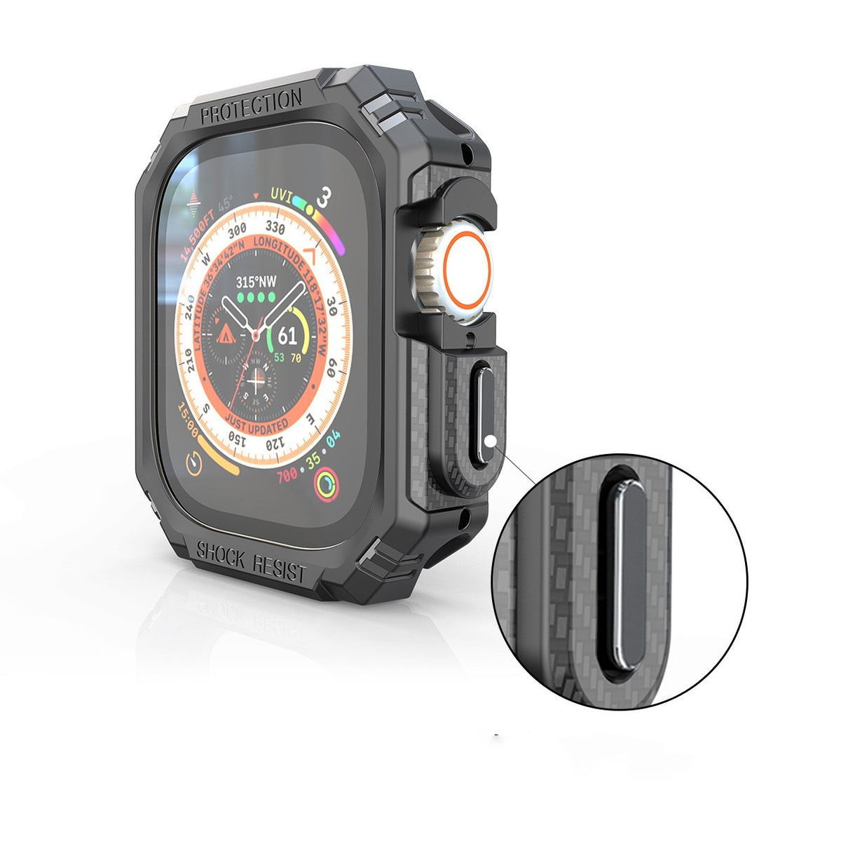 PHAEVOX™ RuggedShield Watch Case — Dual-Layer TPU + PC Apple Watch Ultra Case | 49mm