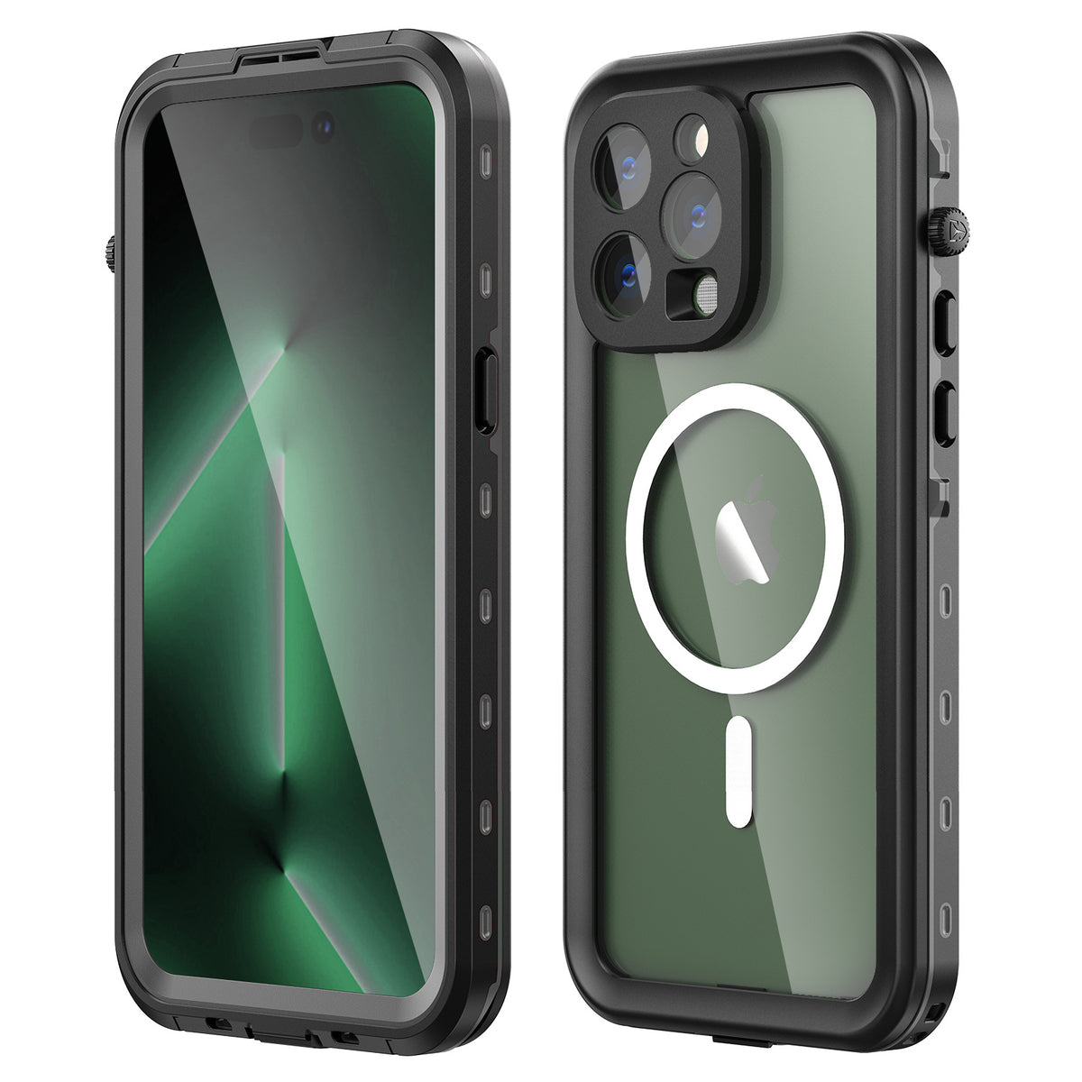 PHAEVOX™ Waterproof MagSafe Case — IP68 Clear iPhone Protection for Any Condition