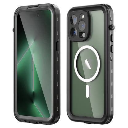 PHAEVOX™ Waterproof MagSafe Case — IP68 Clear iPhone Protection for Any Condition
