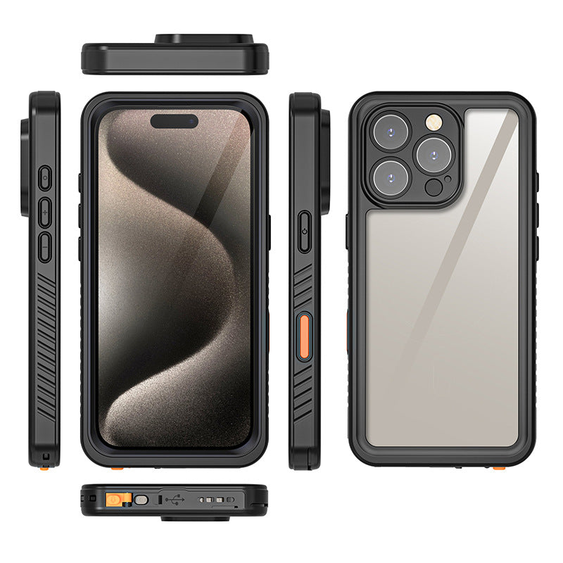 PHAEVOX™ Waterproof MagSafe Case — IP68 Clear iPhone Protection for Any Condition