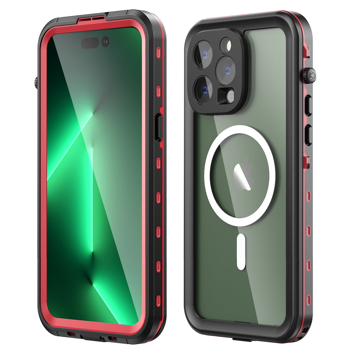 PHAEVOX™ Waterproof MagSafe Case — IP68 Clear iPhone Protection for Any Condition