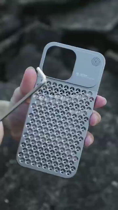PHAEVOX™ CoolCore Aluminum Case — Heat Dissipating iPhone Case | Airflow Vents | Aromatherapy Slot | iPhone 12–15